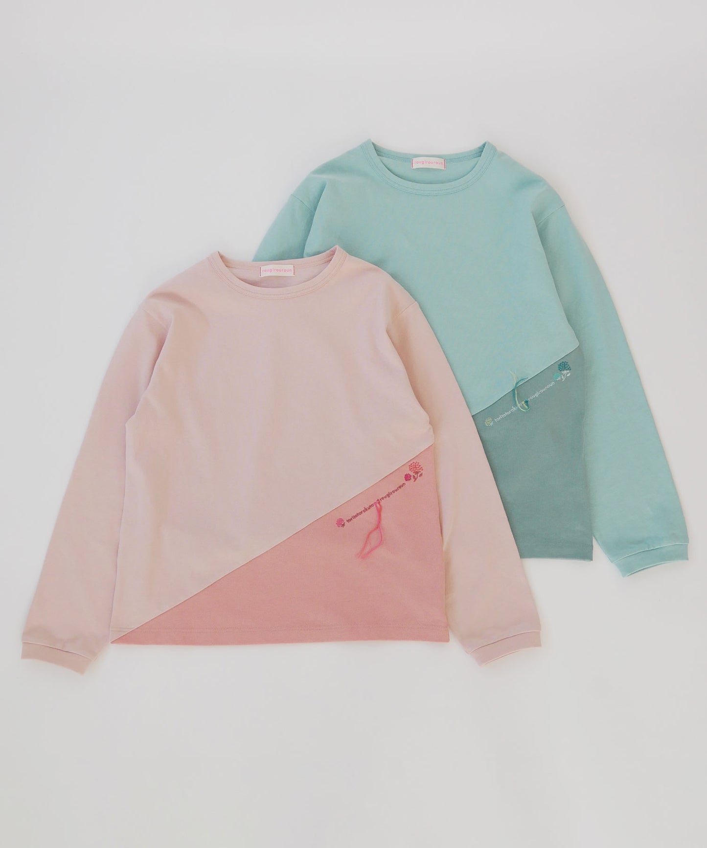 【トリトトラクタ×ルジルルン】スペシャルコラボ 幸運を呼び込む トライアングル長袖Tシャツ(ユニセックス)