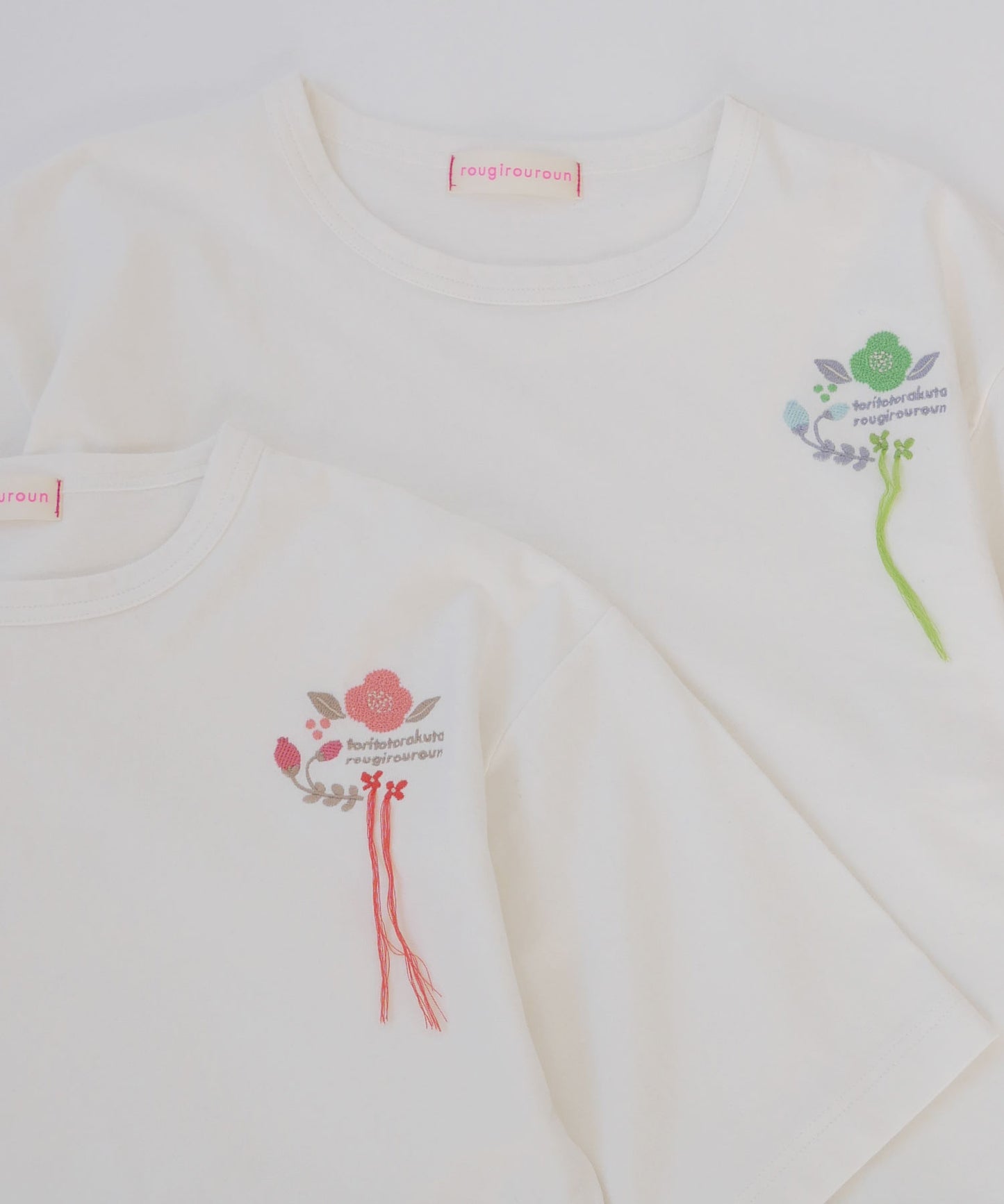 【トリトトラクタ×ルジルルン】スペシャルコラボ 幸運を呼び込む ボーダー切替半袖Tシャツ(ユニセックス)